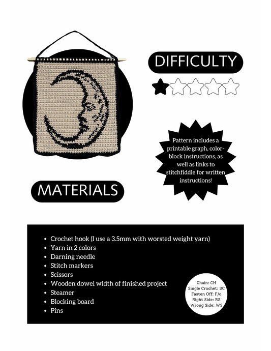 Moon Tapestry Pattern