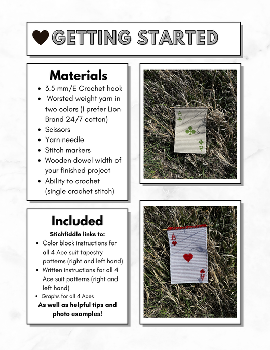 Four of a Kind Crochet Tapestry Pattern