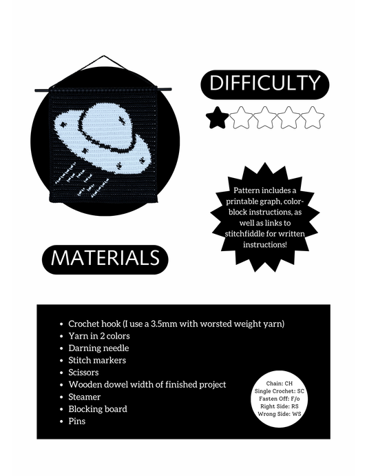 UFO Tapestry Pattern