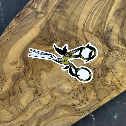 Scissor Sticker with Ivy